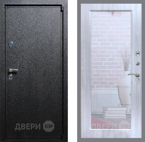 Входная металлическая Дверь Рекс (REX) 3 Зеркало Пастораль Сандал белый в Краснознаменске
