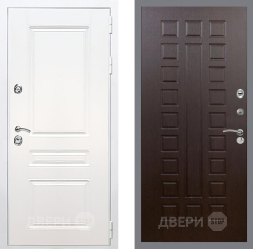 Входная металлическая Дверь Рекс (REX) Премиум-н Силк Сноу FL-183 Венге в Краснознаменске