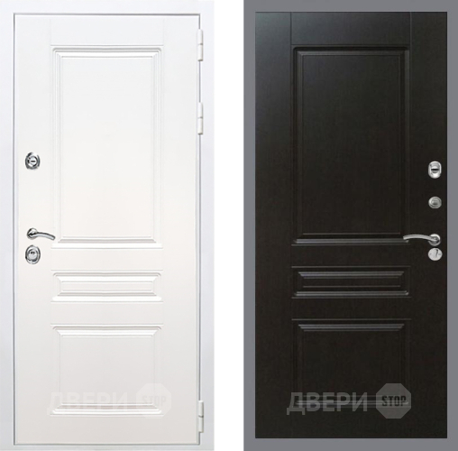 Входная металлическая Дверь Рекс (REX) Премиум-н Силк Сноу FL-243 Венге в Краснознаменске