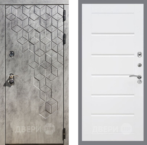 Входная металлическая Дверь Рекс (REX) 23 Сити Белый ясень в Краснознаменске