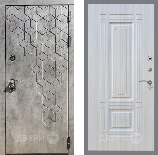 Входная металлическая Дверь Рекс (REX) 23 FL-2 Сандал белый в Краснознаменске
