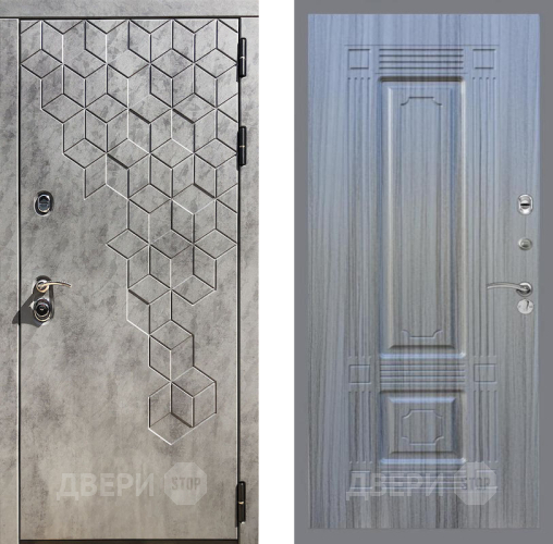 Входная металлическая Дверь Рекс (REX) 23 FL-2 Сандал грей в Краснознаменске