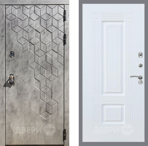 Входная металлическая Дверь Рекс (REX) 23 FL-2 Силк Сноу в Краснознаменске