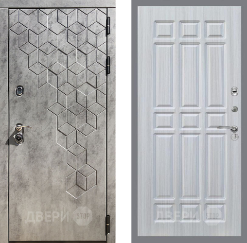 Входная металлическая Дверь Рекс (REX) 23 FL-33 Сандал белый в Краснознаменске
