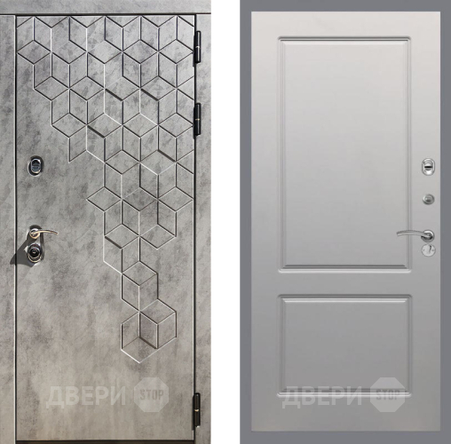 Входная металлическая Дверь Рекс (REX) 23 FL-117 Грей софт в Краснознаменске