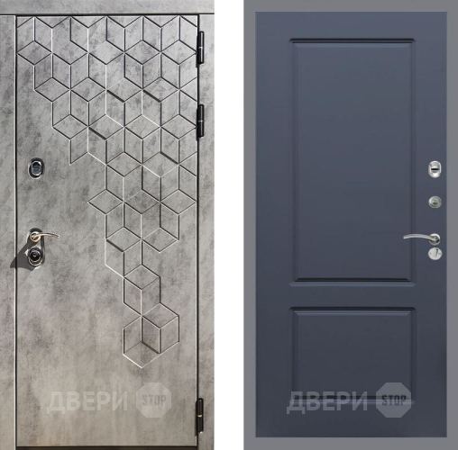 Входная металлическая Дверь Рекс (REX) 23 FL-117 Силк титан в Краснознаменске