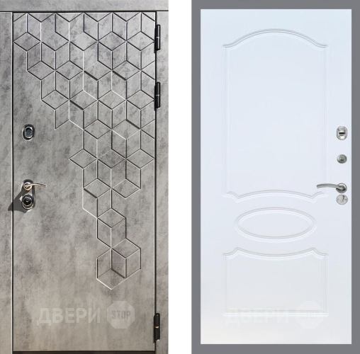 Входная металлическая Дверь Рекс (REX) 23 FL-128 Белый ясень в Краснознаменске
