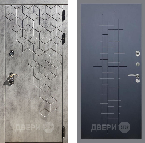 Входная металлическая Дверь Рекс (REX) 23 FL-289 Ясень черный в Краснознаменске