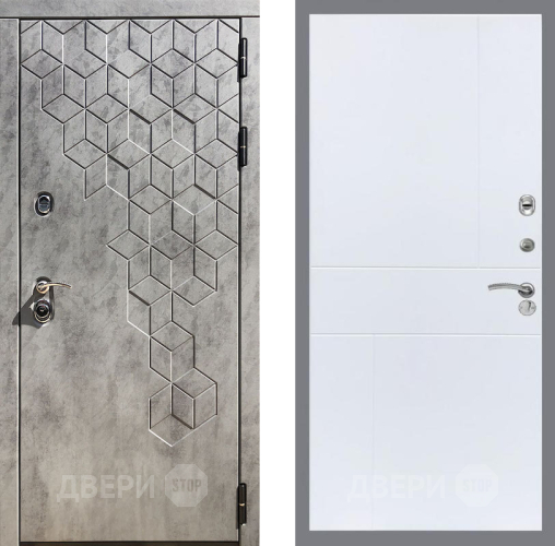 Входная металлическая Дверь Рекс (REX) 23 FL-290 Силк Сноу в Краснознаменске