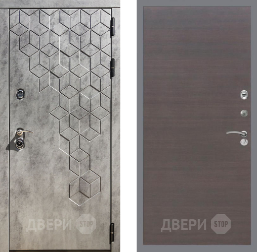Входная металлическая Дверь Рекс (REX) 23 GL венге поперечный в Краснознаменске