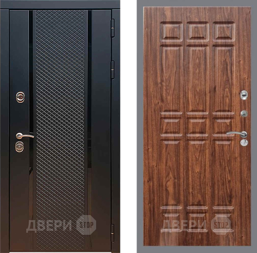 Входная металлическая Дверь Рекс (REX) 25 FL-33 орех тисненый в Краснознаменске