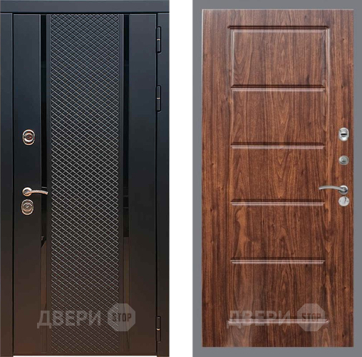 Входная металлическая Дверь Рекс (REX) 25 FL-39 орех тисненый в Краснознаменске