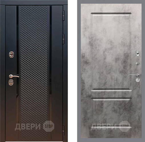 Входная металлическая Дверь Рекс (REX) 25 FL-117 Бетон темный в Краснознаменске