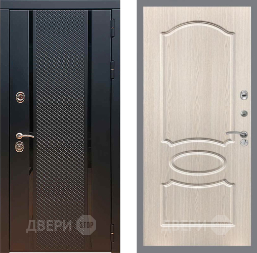 Входная металлическая Дверь Рекс (REX) 25 FL-128 Беленый дуб в Краснознаменске