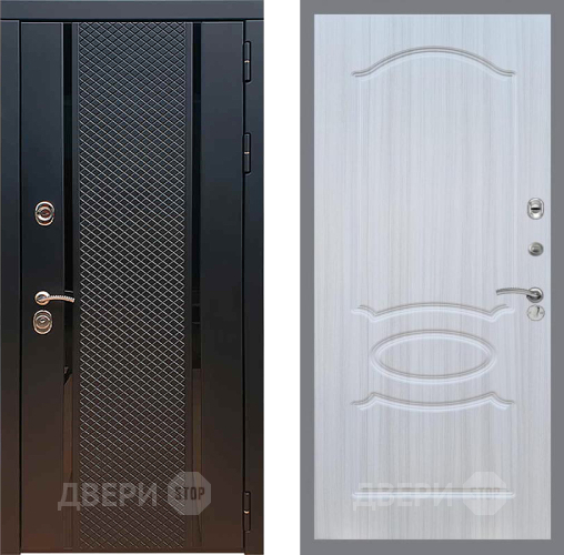 Входная металлическая Дверь Рекс (REX) 25 FL-128 Сандал белый в Краснознаменске