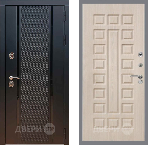 Входная металлическая Дверь Рекс (REX) 25 FL-183 Беленый дуб в Краснознаменске