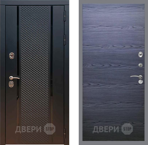 Входная металлическая Дверь Рекс (REX) 25 GL Дуб тангенальный черный в Краснознаменске