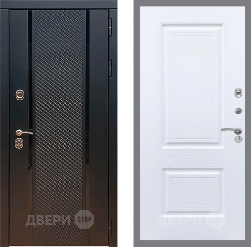 Входная металлическая Дверь Рекс (REX) 25 Смальта Силк Сноу в Краснознаменске