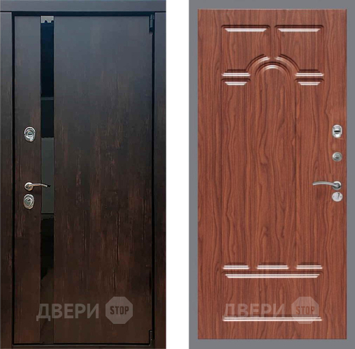 Входная металлическая Дверь Рекс (REX) 26 FL-58 орех тисненый в Краснознаменске