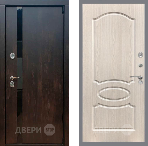 Входная металлическая Дверь Рекс (REX) 26 FL-128 Беленый дуб в Краснознаменске