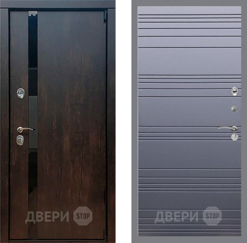 Входная металлическая Дверь Рекс (REX) 26 Line Силк титан в Краснознаменске
