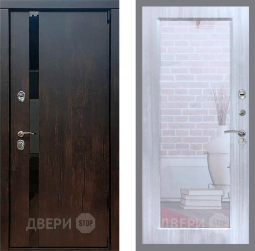 Дверь Рекс (REX) 26 Зеркало Пастораль Сандал белый в Краснознаменске