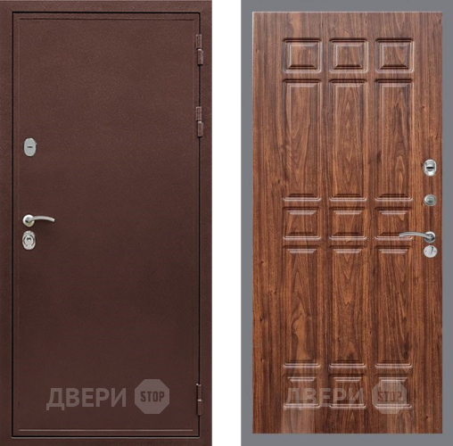 Дверь Рекс (REX) 5 металл 3 мм FL-33 орех тисненый в Краснознаменске