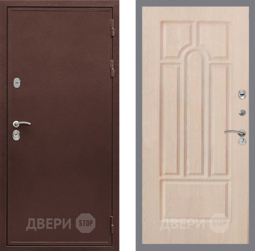 Дверь Рекс (REX) 5 металл 3 мм FL-58 Беленый дуб в Краснознаменске
