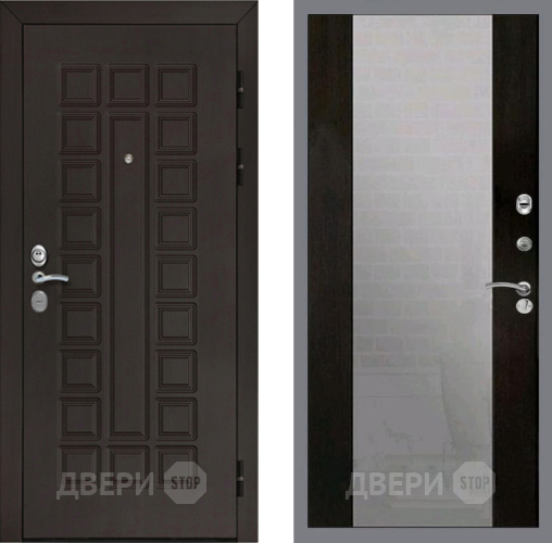 Дверь Рекс (REX) Сенатор Cisa СБ-16 Зеркало Венге в Краснознаменске