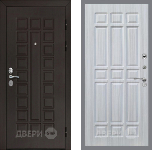 Входная металлическая Дверь Рекс (REX) Сенатор Cisa FL-33 Сандал белый в Краснознаменске