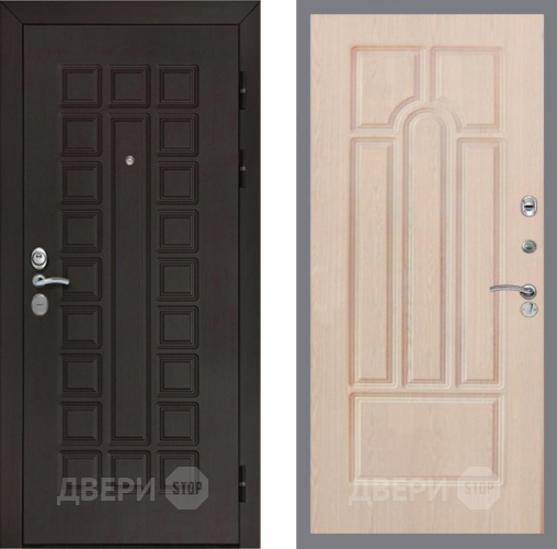 Входная металлическая Дверь Рекс (REX) Сенатор Cisa FL-58 Беленый дуб в Краснознаменске
