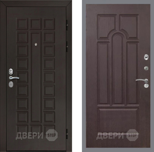 Входная металлическая Дверь Рекс (REX) Сенатор Cisa FL-58 Венге в Краснознаменске