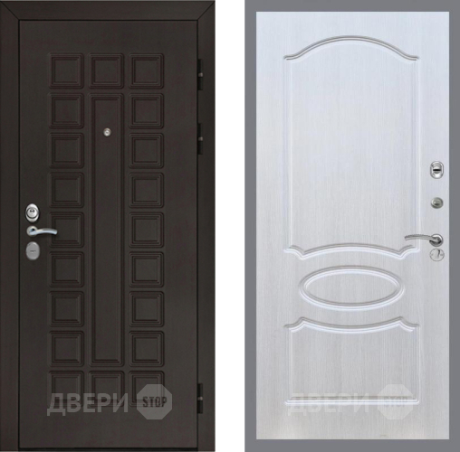 Входная металлическая Дверь Рекс (REX) Сенатор Cisa FL-128 Лиственница беж в Краснознаменске
