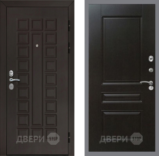 Входная металлическая Дверь Рекс (REX) Сенатор Cisa FL-243 Венге в Краснознаменске