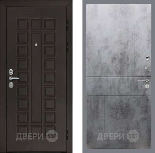 Дверь Рекс (REX) Сенатор Cisa FL-290 Бетон темный в Краснознаменске