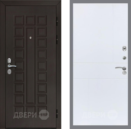 Входная металлическая Дверь Рекс (REX) Сенатор Cisa FL-290 Силк Сноу в Краснознаменске