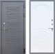 Входная металлическая Дверь Стоп СКАНДИ ФЛ-128 Белый ясень в Краснознаменске