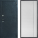 Входная металлическая Дверь Дверной континент ДК-70 Дизайн ФЛ-757 Черное Стекло Софт милк в Краснознаменске