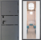 Входная металлическая Дверь Дверной континент Диамант Дизайн ФЛЗ-1 Зеркало Белый софт в Краснознаменске