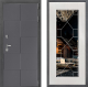 Входная металлическая Дверь Дверной континент ДК-3/606 ФЛ-Тиффани Зеркало Белое дерево в Краснознаменске