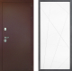 Дверь Дверной континент Рубикон Медь Дизайн ФЛ-655 Белый софт в Краснознаменске