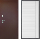 Входная металлическая Дверь Дверной континент Рубикон Медь Дизайн ФЛ-757 Белое Стекло Софт милк в Краснознаменске