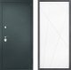 Входная металлическая Дверь Дверной континент Рубикон Серебро Дизайн ФЛ-655 Белый софт в Краснознаменске