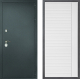 Дверь Дверной континент Рубикон Серебро Дизайн ФЛ-757 Белое Стекло Софт милк в Краснознаменске