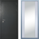 Входная металлическая Дверь Дива МД-40 Титан Д-15 Зеркало Белый в Краснознаменске