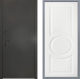 Дверь Заводские двери Эталон 3к антик серебро Неаполь Лофт белый в Краснознаменске
