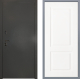 Дверь Заводские двери Эталон 3к антик серебро Доррен Белый софт в Краснознаменске