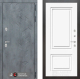 Входная металлическая Дверь Лабиринт (LABIRINT) Бетон 26 Белый (RAL-9003) в Краснознаменске