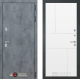 Входная металлическая Дверь Лабиринт (LABIRINT) Бетон 21 Белый софт в Краснознаменске