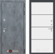 Входная металлическая Дверь Лабиринт (LABIRINT) Бетон 25 Белый софт в Краснознаменске